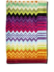 Missoni Home tapis de bain en coton à motif zig-zag - Multicolore