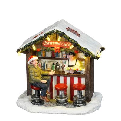 Christmas cafe battery operated l10xb7xh10 cm - Luville