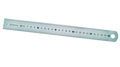 Melkmeisje Maatlat rvs 150x13x0,5 mm/mm, enkelz - MM722015