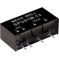 Mean Well SPU01L-12 DC/DC-convertermodule 84 mA 1 W Aantal uitgangen: 1 x Inhoud 1 stuk(s) - thumbnail