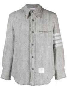 Thom Browne chemise à 4 bandes signature - Gris