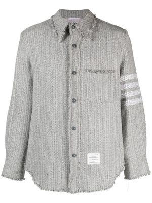 Thom Browne chemise à 4 bandes signature - Gris