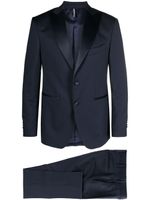 Château Lafleur-Gazin blazer boutonné à revers pointus - Bleu - thumbnail