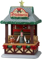 Lemax gluhwein booth kerstdorp tafereel Caddington Village 2024 Lemax gluhwein booth kerstdorp tafereel Caddington Village 2024