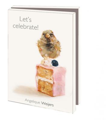 Kaartenmapje Klein: Let&apos;s celebrate!, Angelique Weijers 10 Stuks