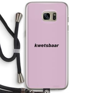 kwetsbaar: Samsung Galaxy S7 Edge Transparant Hoesje met koord