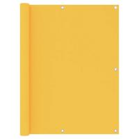 VidaXL Balkonscherm 120x600 cm oxford stof geel