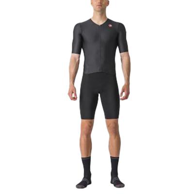 Castelli Sanremo Ultra speed suit trisuit korte mouw zwart heren