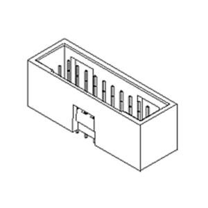 Molex 15800163 Male header, inbouw (standaard) Inhoud: 1 stuk(s) Tube