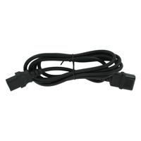 Huismerk Iec320-c13 naar c14 stroomverlengkabel 2 meter - zwart
