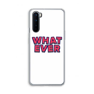 Whatever: OnePlus Nord Transparant Hoesje