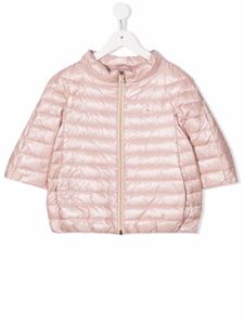 Herno Kids veste matelassée à col montant - Rose