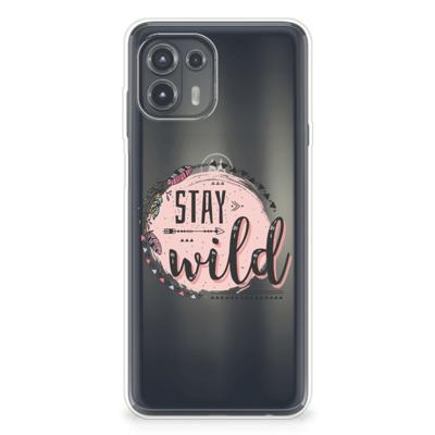Motorola Edge 20 Lite Telefoonhoesje met Naam Boho Stay Wild Motorola Edge 20 Lite Telefoonhoesje met Naam Boho Stay Wild