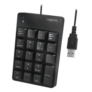 LogiLink ID0184 numeriek toetsenbord Notebook Zwart