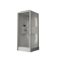 Nemo Start - Lilou Plus - complete douchecabine - 1 draaideur - 6mm veiligheidsglas - omkeerbaar - douchebak acryl 90x90cm - met dak - regendouche - helder wit CLLGF90TF-1AA