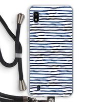 Verrassende lijnen: Samsung Galaxy A10 Transparant Hoesje met koord