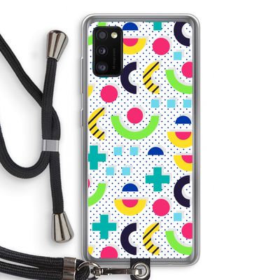 8-bit N°1: Samsung Galaxy A41 Transparant Hoesje met koord