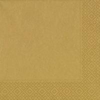 Duni Gouden tafel servetten - 60x stuks - 33 x 33 cm - Thema glitter and glamour