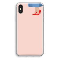 High heels: iPhone X Transparant Hoesje