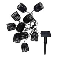 Solar Lichtsnoer Zwart, 420cm