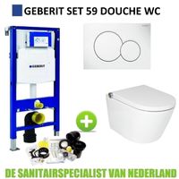 Geberit UP320 Toiletset Set59 Douche WC RapoWash met Sigma Drukplaat - thumbnail