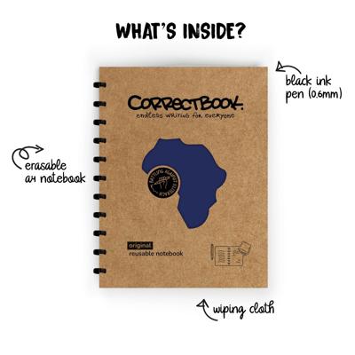 Correctbook Original A4 Midnight Blue Blanco - Uitwisbaar / Herschrijfbaar Notitieboek