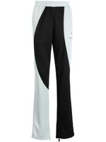 Off-White pantalon de jogging colour block à logo - Bleu