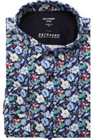 OLYMP Luxor 24/Seven Comfort Fit Jersey shirt veelkleurig, Motief