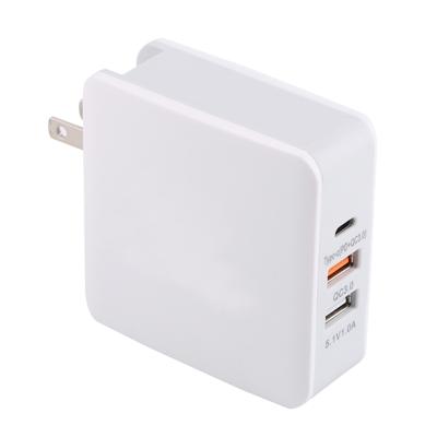 LN45 68W QC 3 0/PD USB-C/type-C + QC 3 0 USB + USB-poorten opvouwbare oplader US plug
