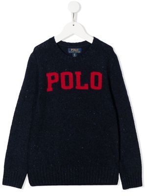 POLO RALPH LAUREN KIDS pull à logo Polo - Bleu