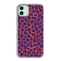 Purple Giraffe: iPhone 11 Transparant Hoesje