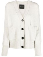 Roberto Collina cardigan en cachemire mélangé à col v - Gris