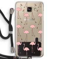 Anything Flamingoes: Samsung Galaxy A5 (2016) Transparant Hoesje met koord