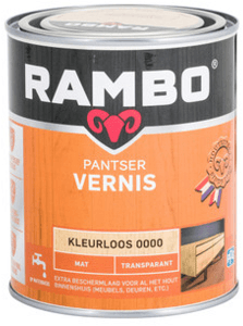 rambo pantser vernis mat kleurloos 1.25 ltr