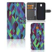 Samsung Galaxy J5 2017 | Book Case | Abstract Green Blue