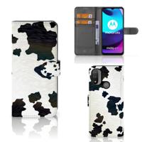 Motorola Moto E20 | E30 | E40 | Telefoonhoesje | Met pasjeshouder | Koeienvlekken