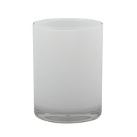 MSV Badkamer drinkbeker Aveiro - PS kunststof - wit - 7 x 9 cm   -