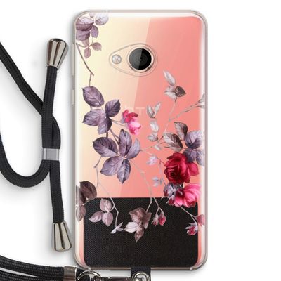 Mooie bloemen: HTC U Play Transparant Hoesje met koord