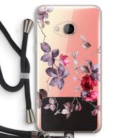 Mooie bloemen: HTC U Play Transparant Hoesje met koord