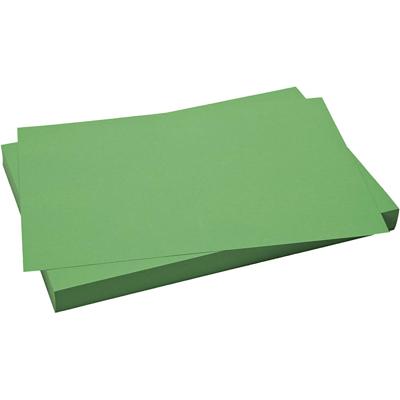 Creativ Company Karton, vel 50x70 cm, 270 gr, gras groen, 10 vel/ 1 doos