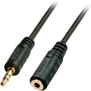 Lindy 35654 5m 3.5mm 3.5mm Zwart audio kabel