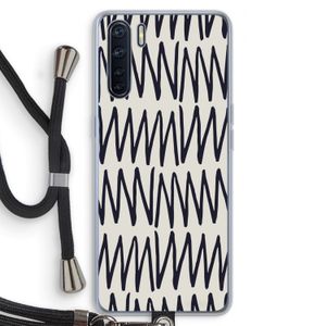 Marrakech Zigzag: Oppo A91 Transparant Hoesje met koord