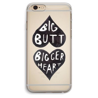 Big butt bigger heart: iPhone 6 Plus / 6S Plus Transparant Hoesje