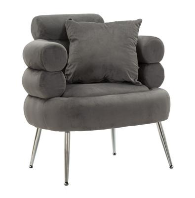 FAUTEUIL SILVERY PLUS MET KUSSEN CM 78X68X85