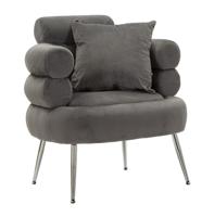 FAUTEUIL SILVERY PLUS MET KUSSEN CM 78X68X85
