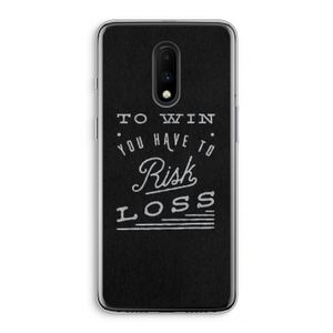 Risk loss: OnePlus 7 Transparant Hoesje