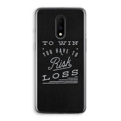 Risk loss: OnePlus 7 Transparant Hoesje