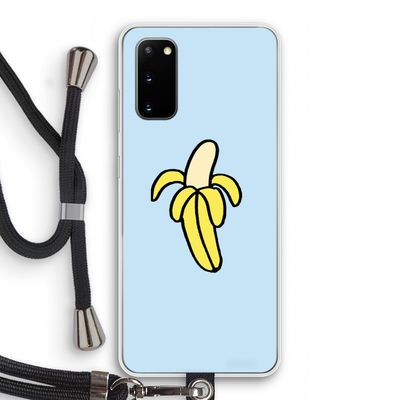 Banana: Samsung Galaxy S20 Transparant Hoesje met koord
