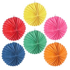 12 Gekleurde Ronde Papieren Ballonlampionnen
