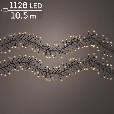 LED clusterverlichting warm wit / klassiek warm 1128 lampjes